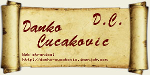 Danko Čučaković vizit kartica